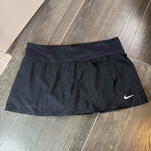 Nike Black Skirt with White Swoosh